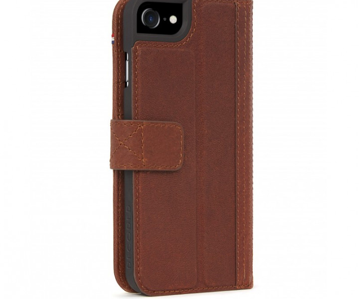 Чохол DECODED Leather Wallet Case для iPhone 7 Brown